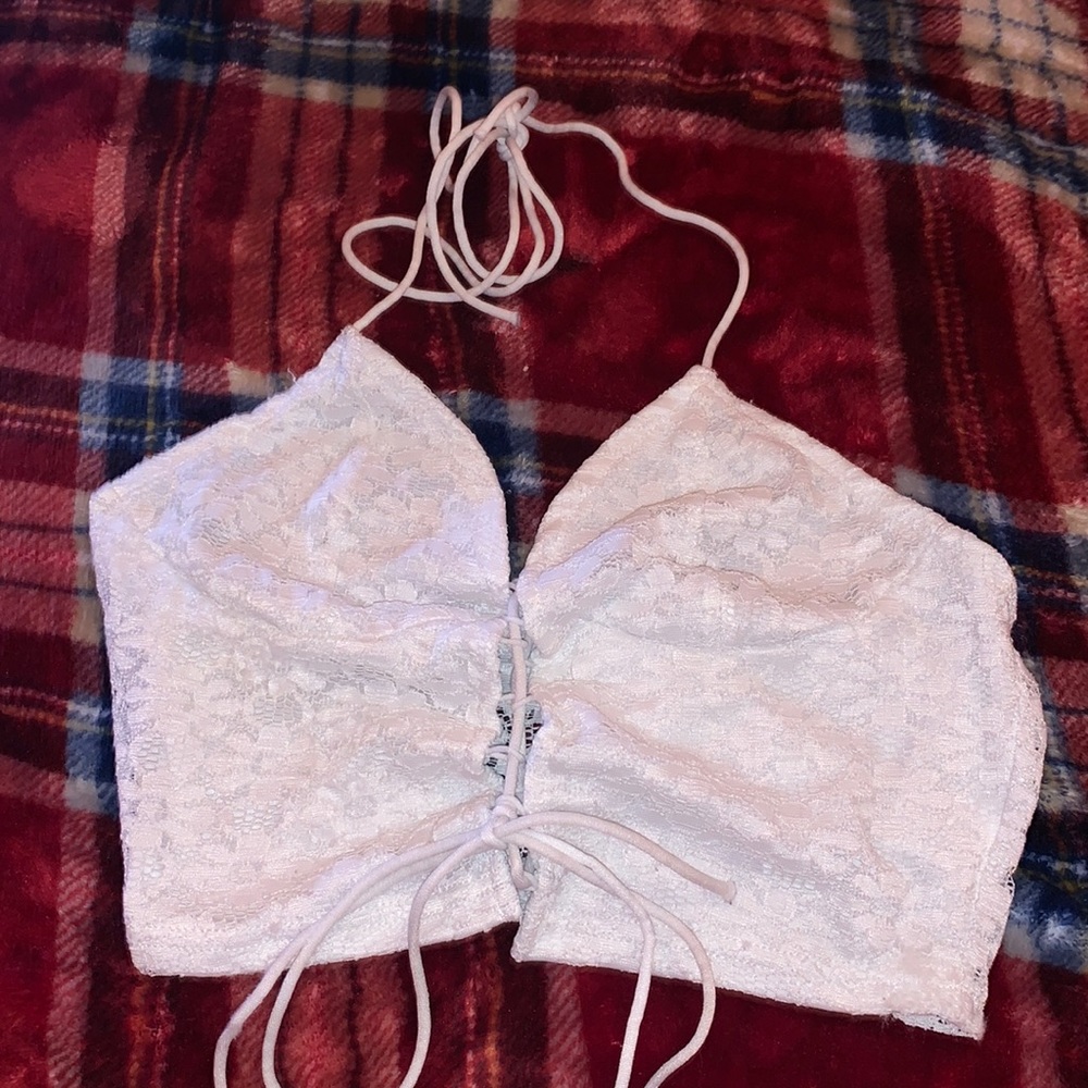 White lace top